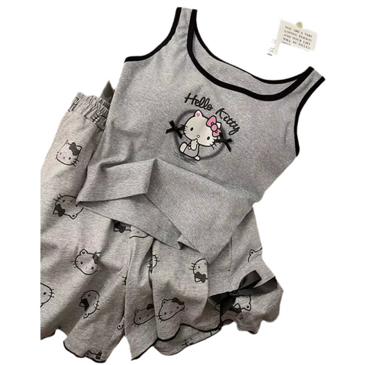 Hello Kitty Grey Pyjama Set