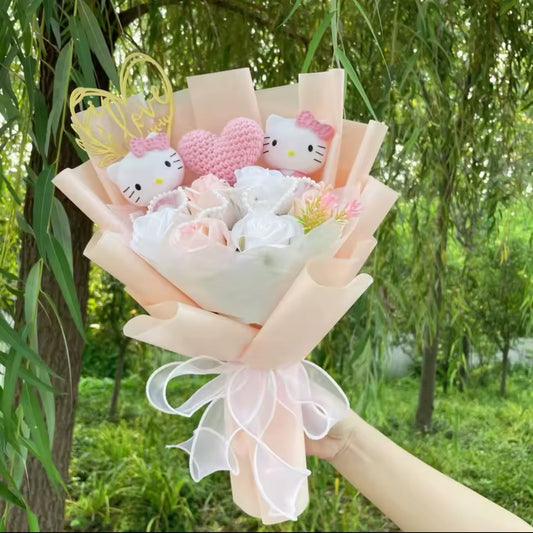 Hello Kitty Light Pink Vail Flower Bouquet