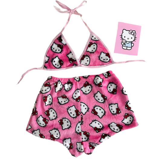 Hello Kitty Cozy Underwear Set Pink