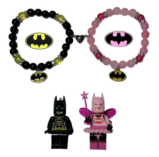 Batman & Batwoman Matching Bracelet