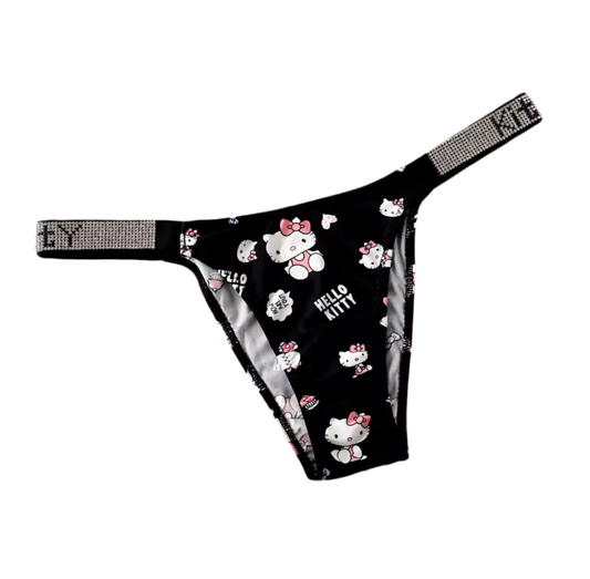 Hello Kitty Sparkle Underwear Black