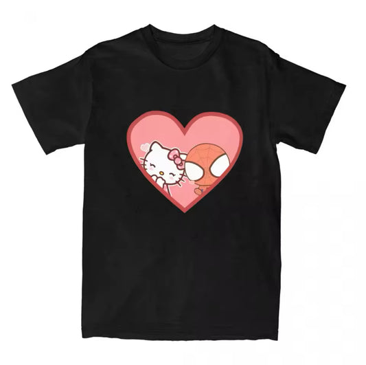 Hello Kitty SpiderMan Heart Tee