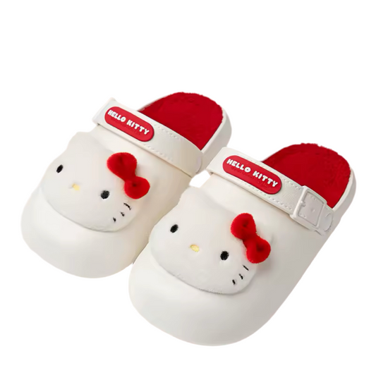 Hello Kitty Slippers White and Red