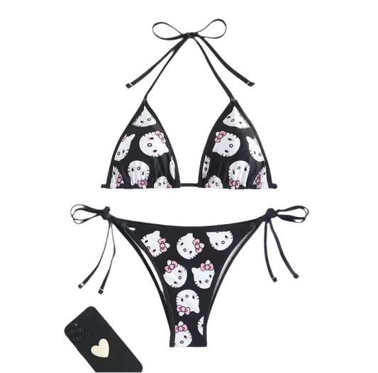 Hello Kitty Bikini Black