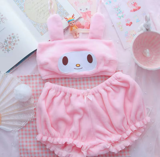 My Melody Pink Fluff Set