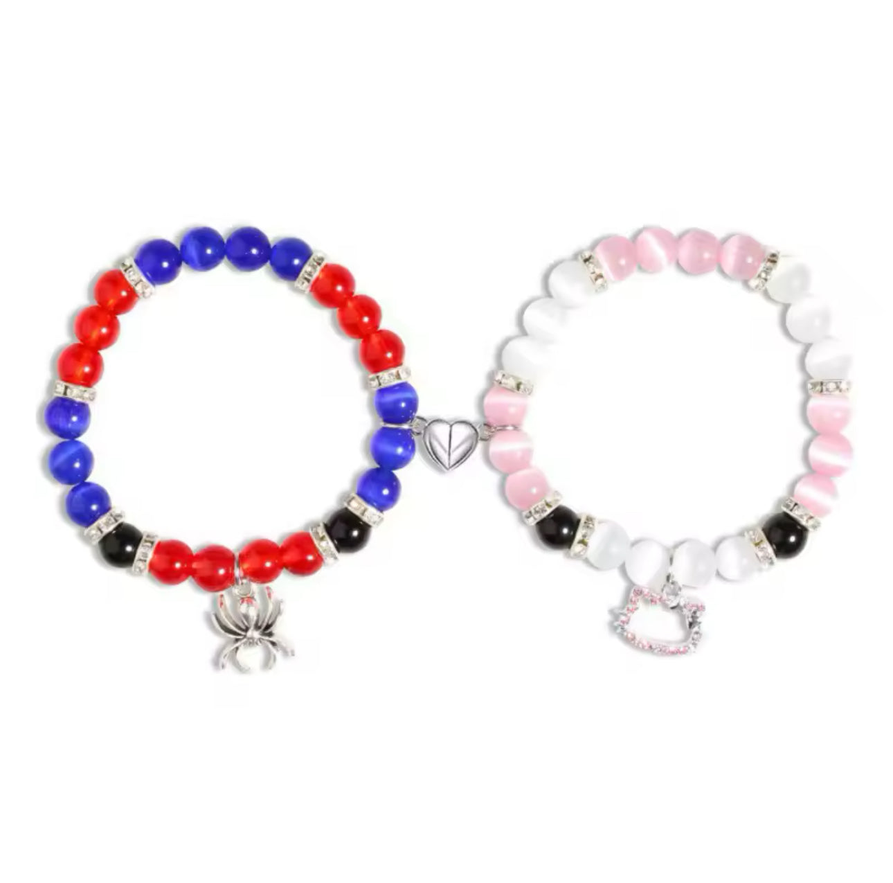 Hello Kitty & Spider-man Symbol Matching Bracelet