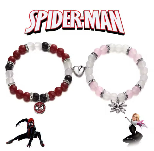 Spider Man Red & Pink Matching Bracelet