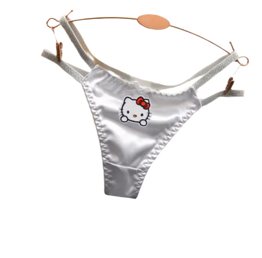 Hello Kitty Thong Silver