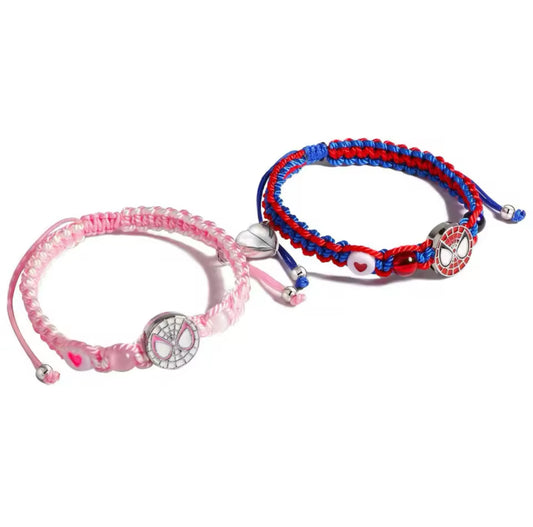 Hello Kitty & Spider Man Matching Braclet Rope (2)