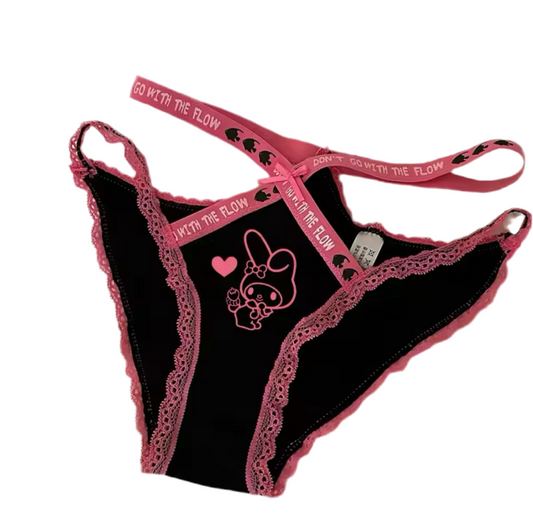 My Melody Black Underwear