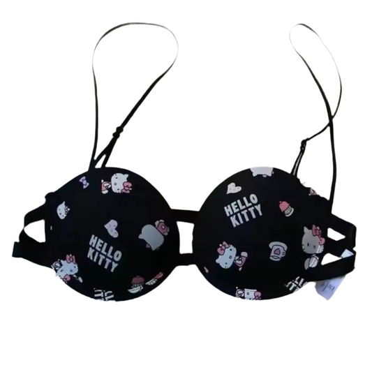 hello kitty black bra