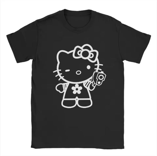 Hello Kitty Black Shooter Tee