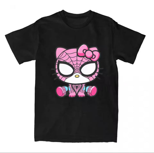 Spider-Kitty Black Tee
