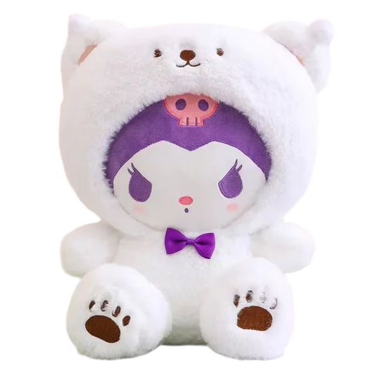 Kuromi Plushie (white)