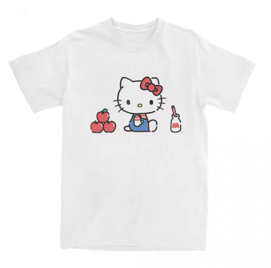 Hello Kitty Apple Tee White