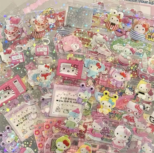 5 Piece Hello Kitty Sticker Set