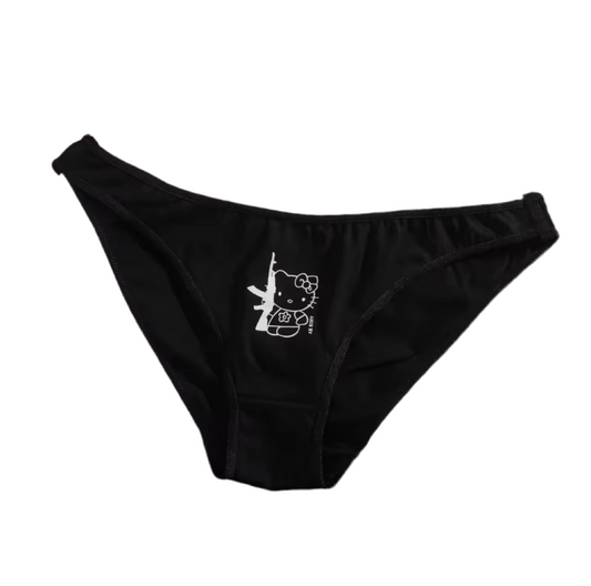 Hello Kitty Gun Underwear Black