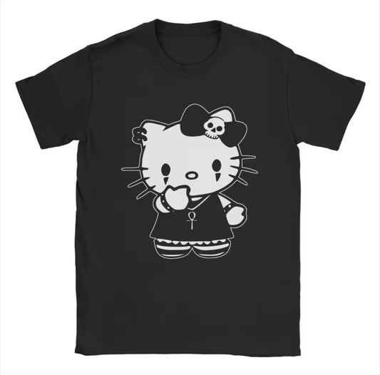 Hello Kitty Emo Tee Black