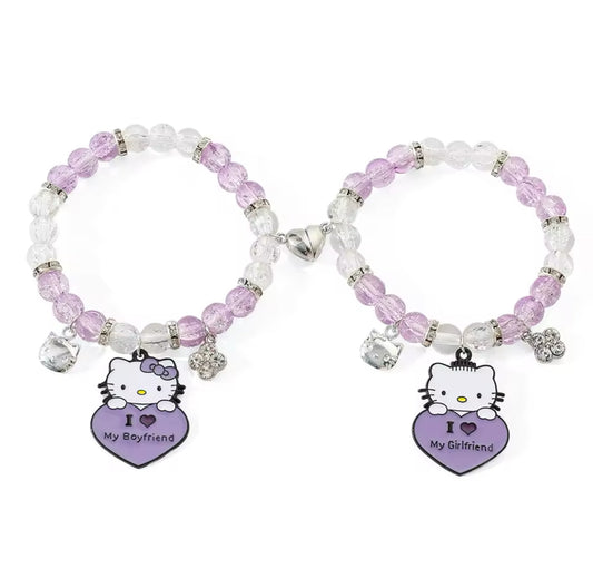 Hello Kitty Purple Symbol Matching Bracelet