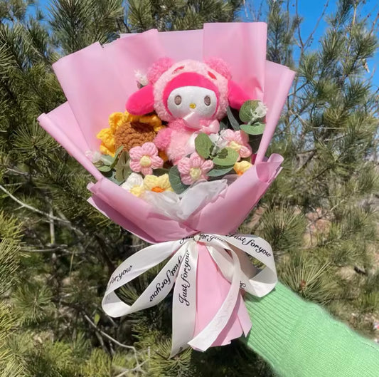 My Melody Pink Rose Flower Bouquet