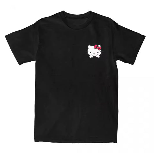 Hello Kitty Peep Tee Black