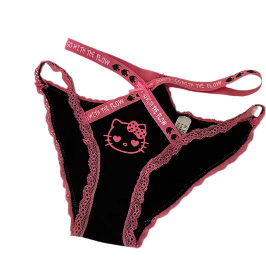 Hello Kitty Black & Pink Underwear