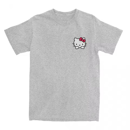 Hello Kitty Peep Tee Grey