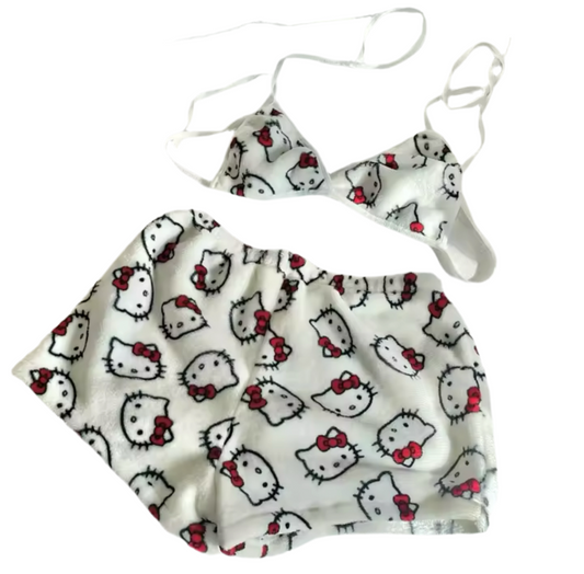 Hello Kitty Cozy Underwear Set White