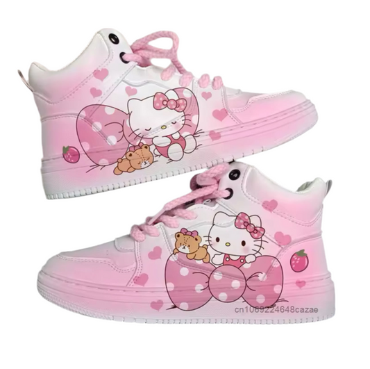Hello Kitty Rope Lace Shoes (High Top)