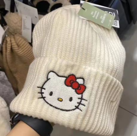 hello kitty white beanie