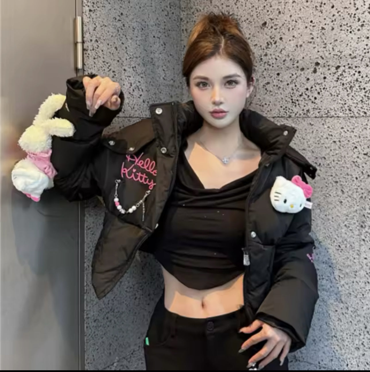 hello kitty cropped jacket