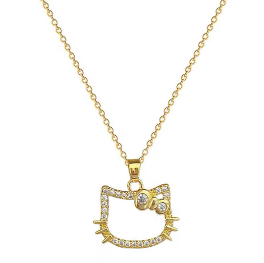 Gold HK necklace.